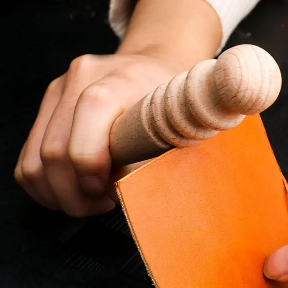 Leather Work Organiser - Slicker de madeira de vários tamanhos,