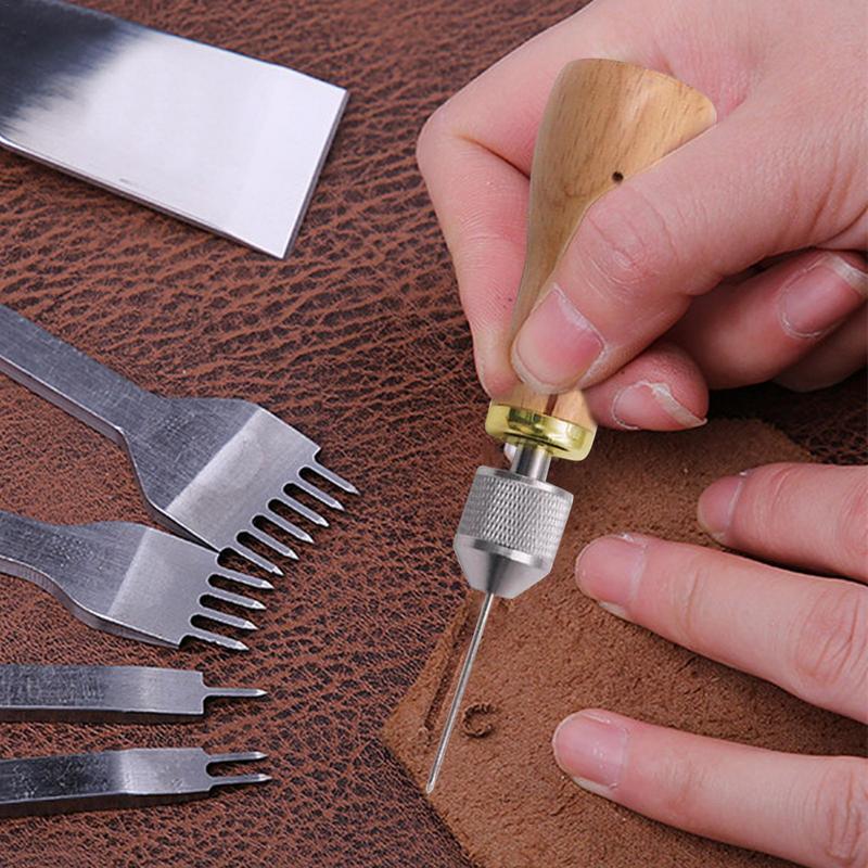 Leatherwork Beginner Tools - Kit de ferramentas para trabalho de