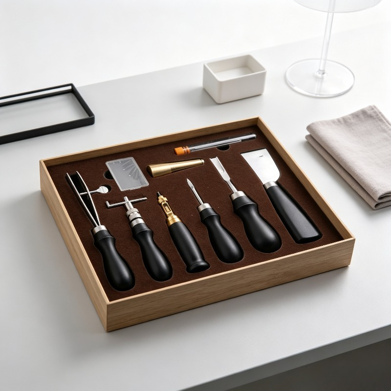 Leatherwork Beginner Tools - Kit Completo de Costura Manual em