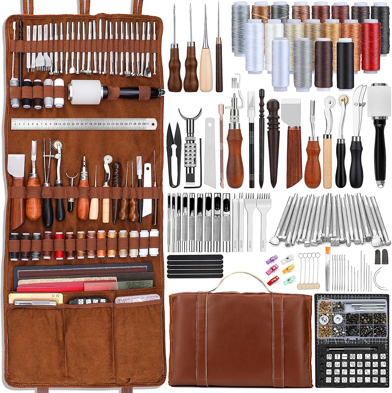Leatherwork Kit - Kit de Ferramentas para Trabalhos em