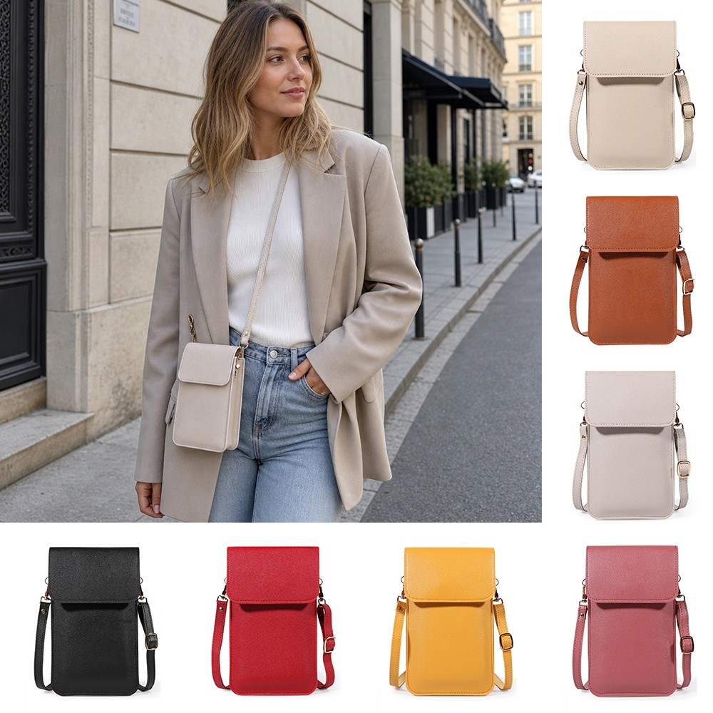 Leatherwork Wallet - Bolsa de telefone com tela sensível