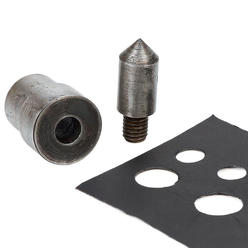 Leatherwork Hand Press - Conjunto manual de perfurador de couro:
