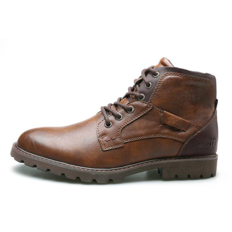 Leather Work Fabric - Botas de Couro Masculinas 2026 Cano