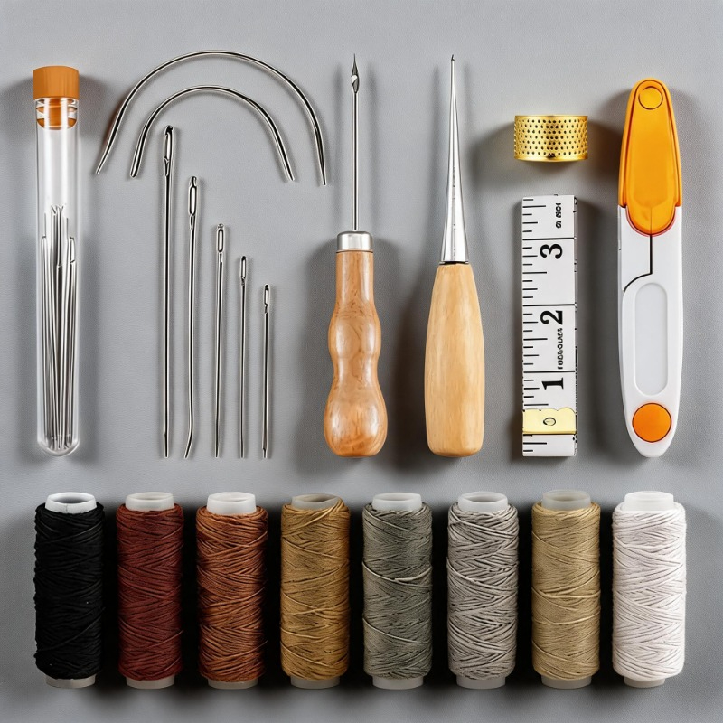 Leatherwork Beginner Tools - Kit de Ferramentas para Artesanato em