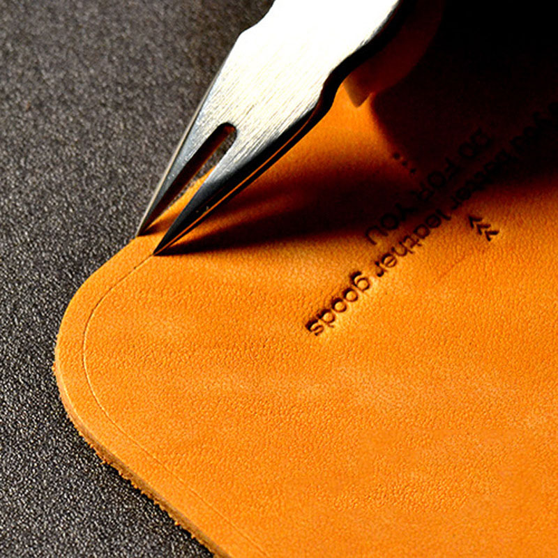 1pc couro raso slot borda line - Leather Work Organiser avaliação e preço