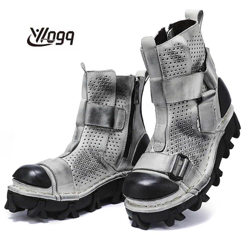 Botas de motocicleta de couro  - Leather Work Fabric avaliação e preço
