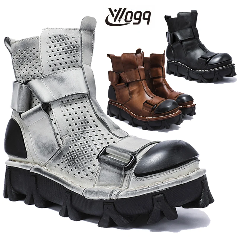 Botas de motocicleta de couro  - Leather Work Fabric avaliação e preço