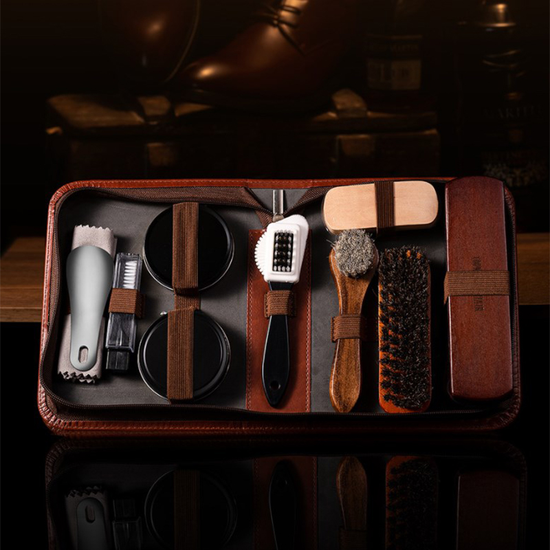 Conjunto de escova de sapato d - Leatherwork Kit avaliação e preço