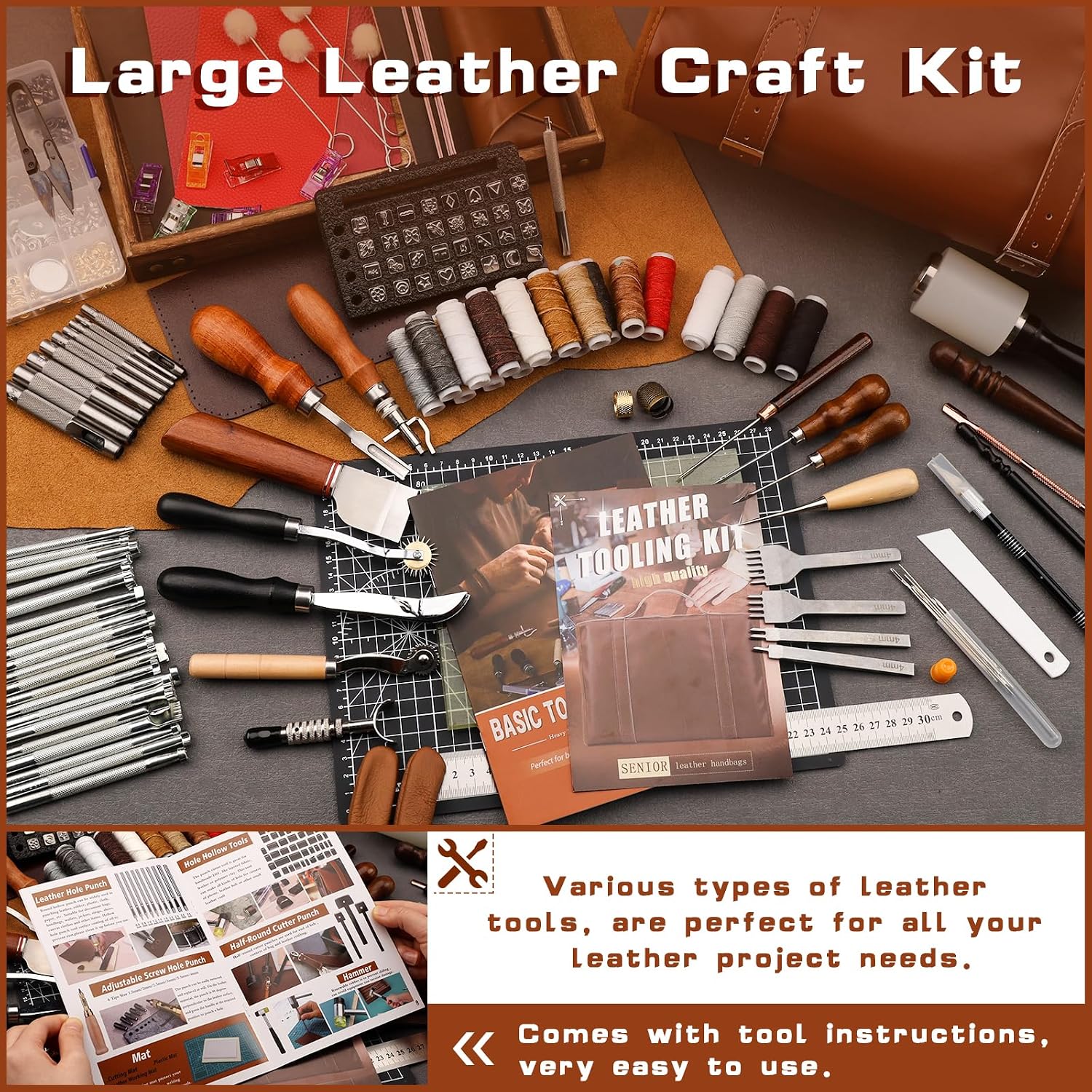 Kit de Ferramentas para Trabal - Leatherwork Kit avaliação e preço