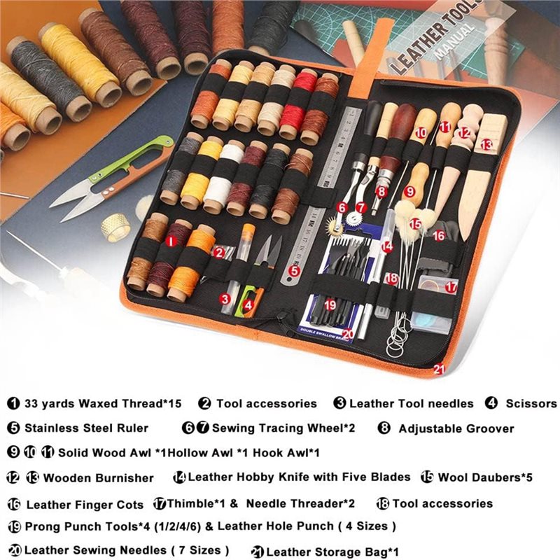 Kit de Ferramentas para Trabal - Leatherwork Beginner Tools avaliação e preço