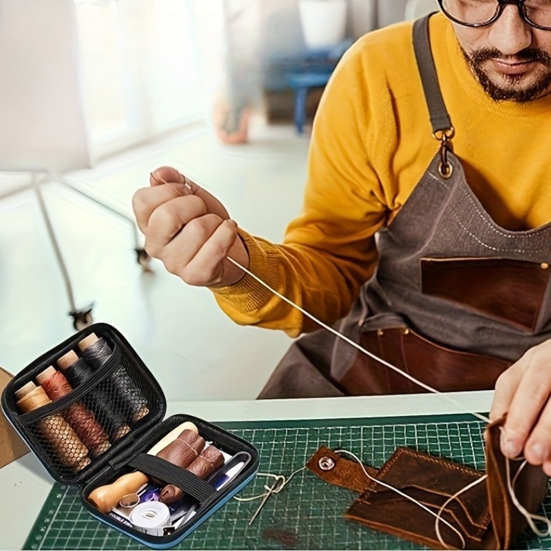 Kit de Costura de Couro, Kit d - Leather Work Organiser avaliação e preço