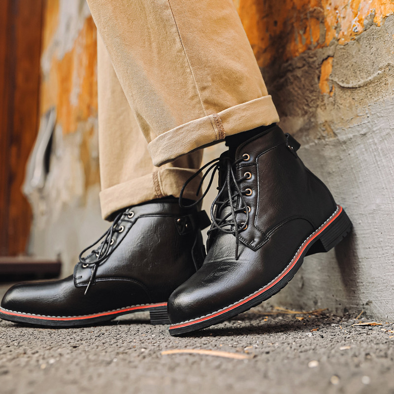 Novos Sapatos Masculinos de Co - Leather Work Fabric avaliação e preço