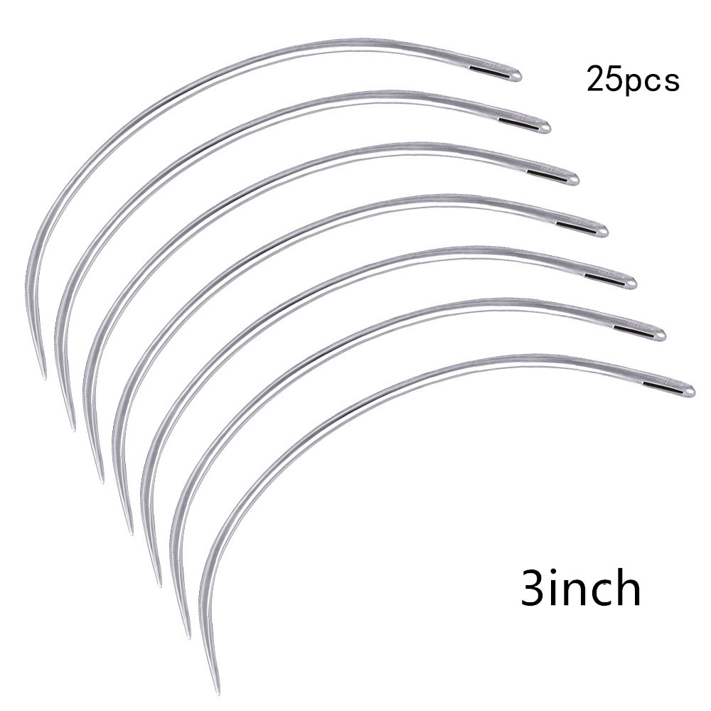 25 pçs c tipo curvado artesana - Leatherwork Needles avaliação e preço