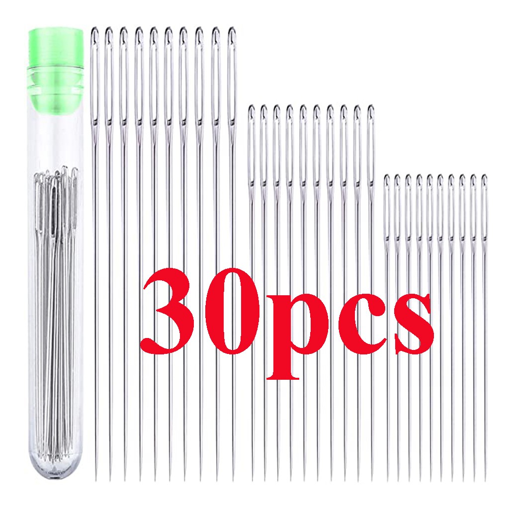 30 pçs 5 tamanhos grandes agul - Leatherwork Needles avaliação e preço