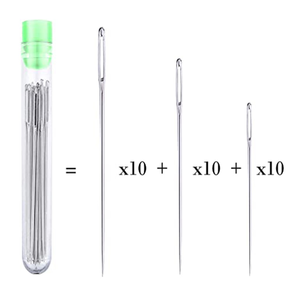 30 pçs 5 tamanhos grandes agul - Leatherwork Needles avaliação e preço