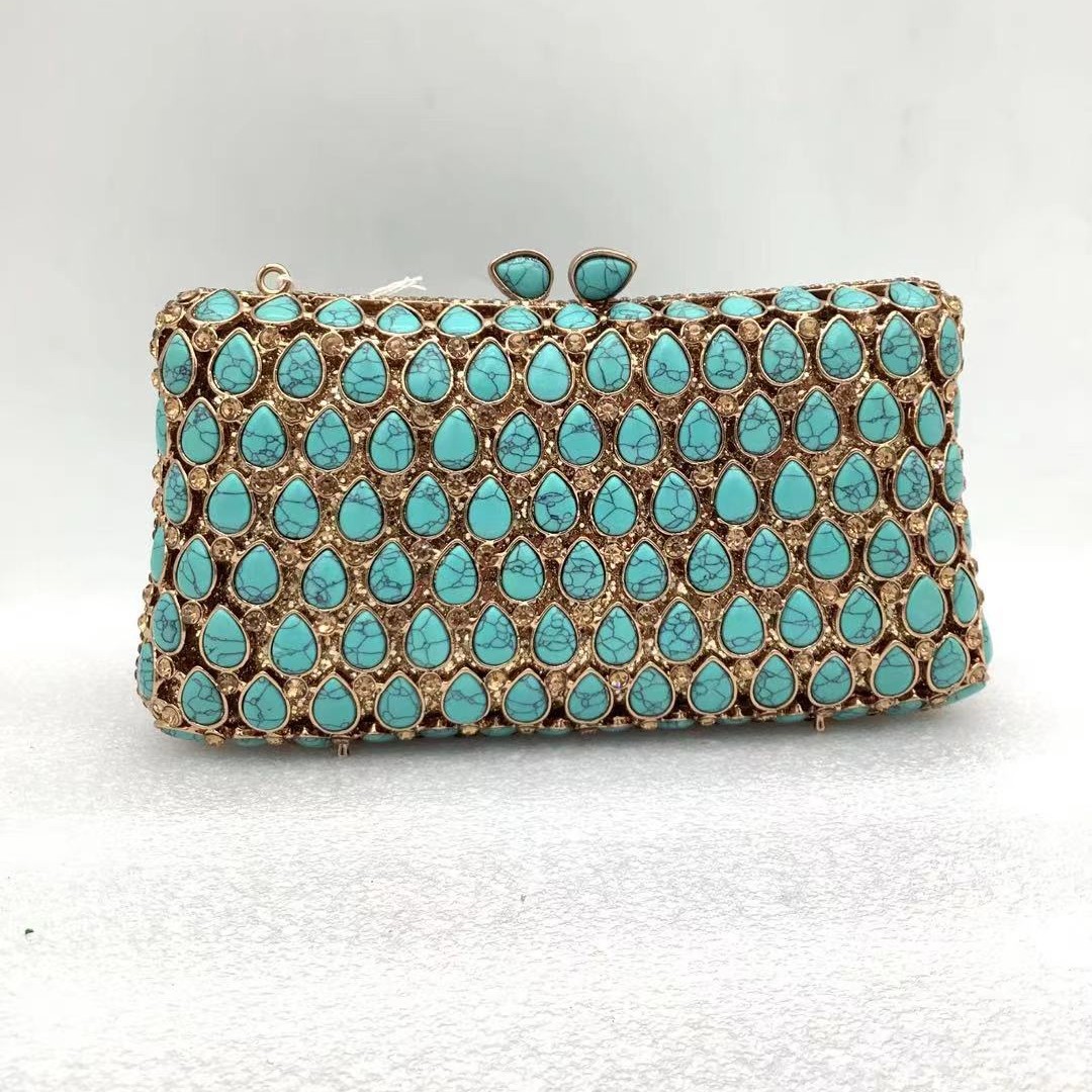 Senhora turquesa noite sacos d - Leatherwork Wallet avaliação e preço