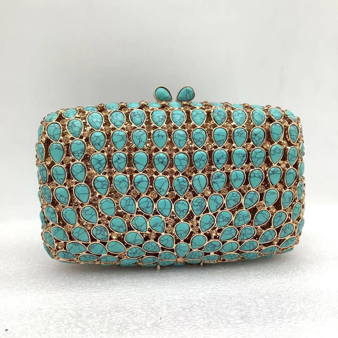 Senhora turquesa noite sacos d - Leatherwork Wallet avaliação e preço