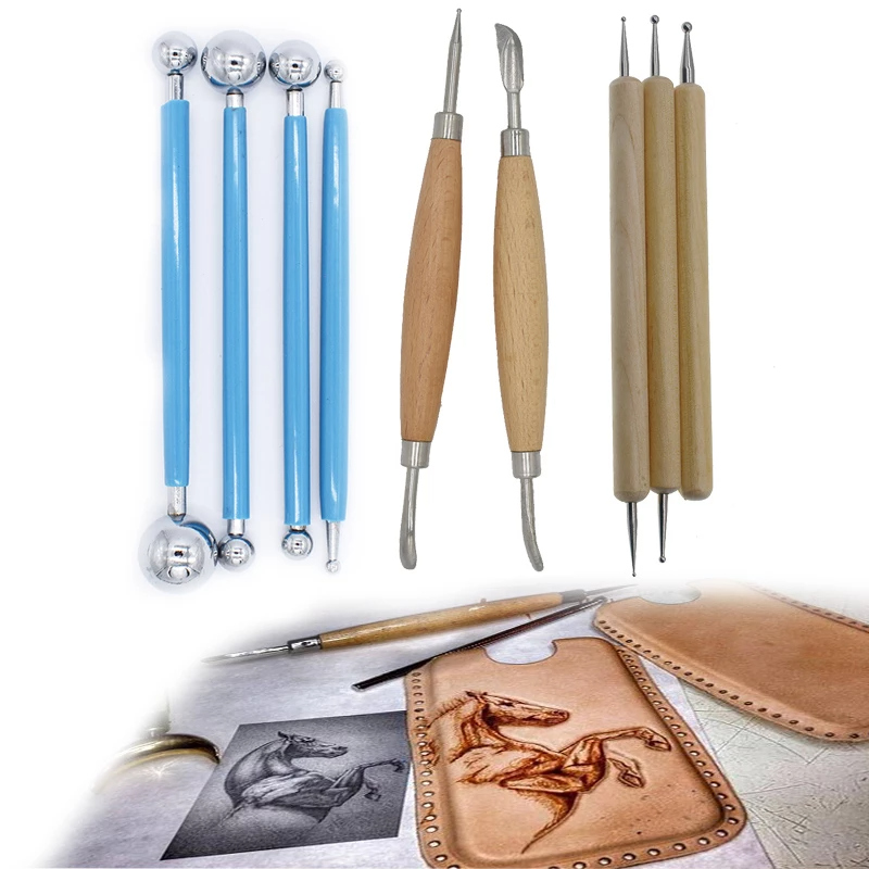 Couro Caving Tool Set, Ponto S - Leatherwork Hand Press avaliação e preço
