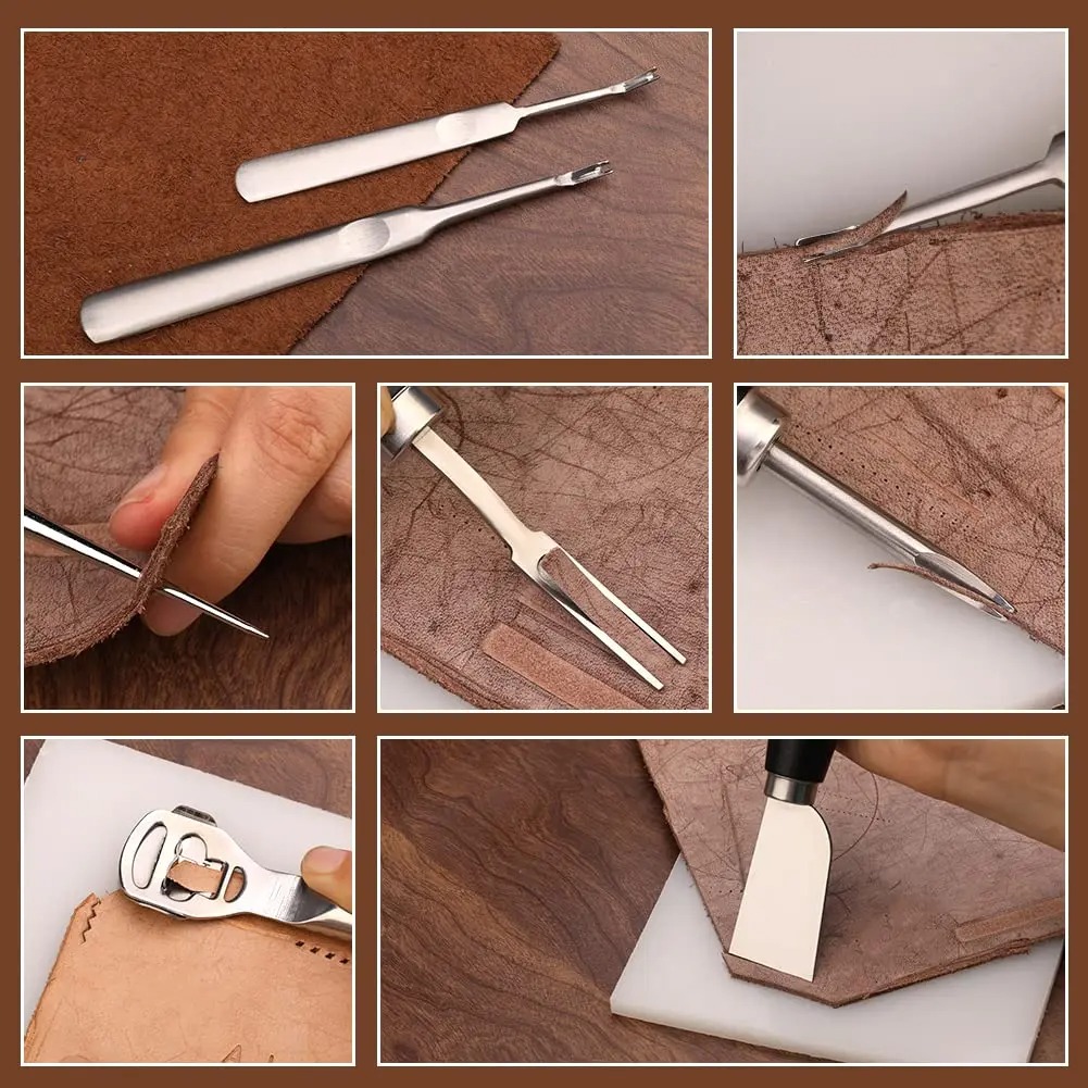 Fenrry 37 peças ferramentas de - Leatherwork Beginner Tools avaliação e preço